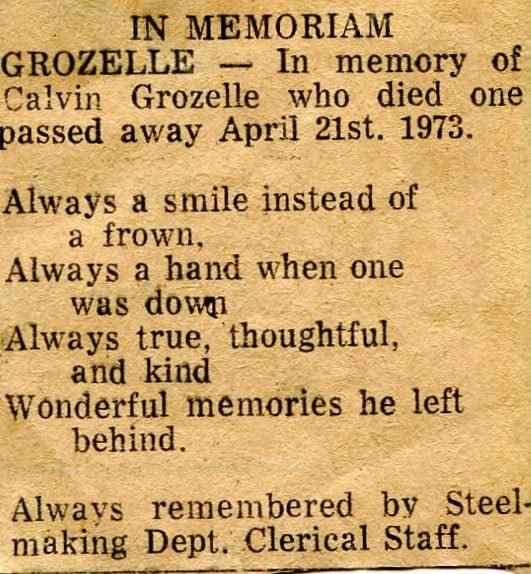 An memoriam for Calvin.